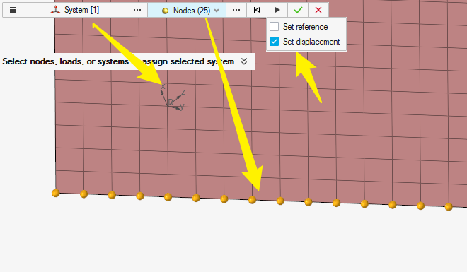 局部坐标系赋予节点